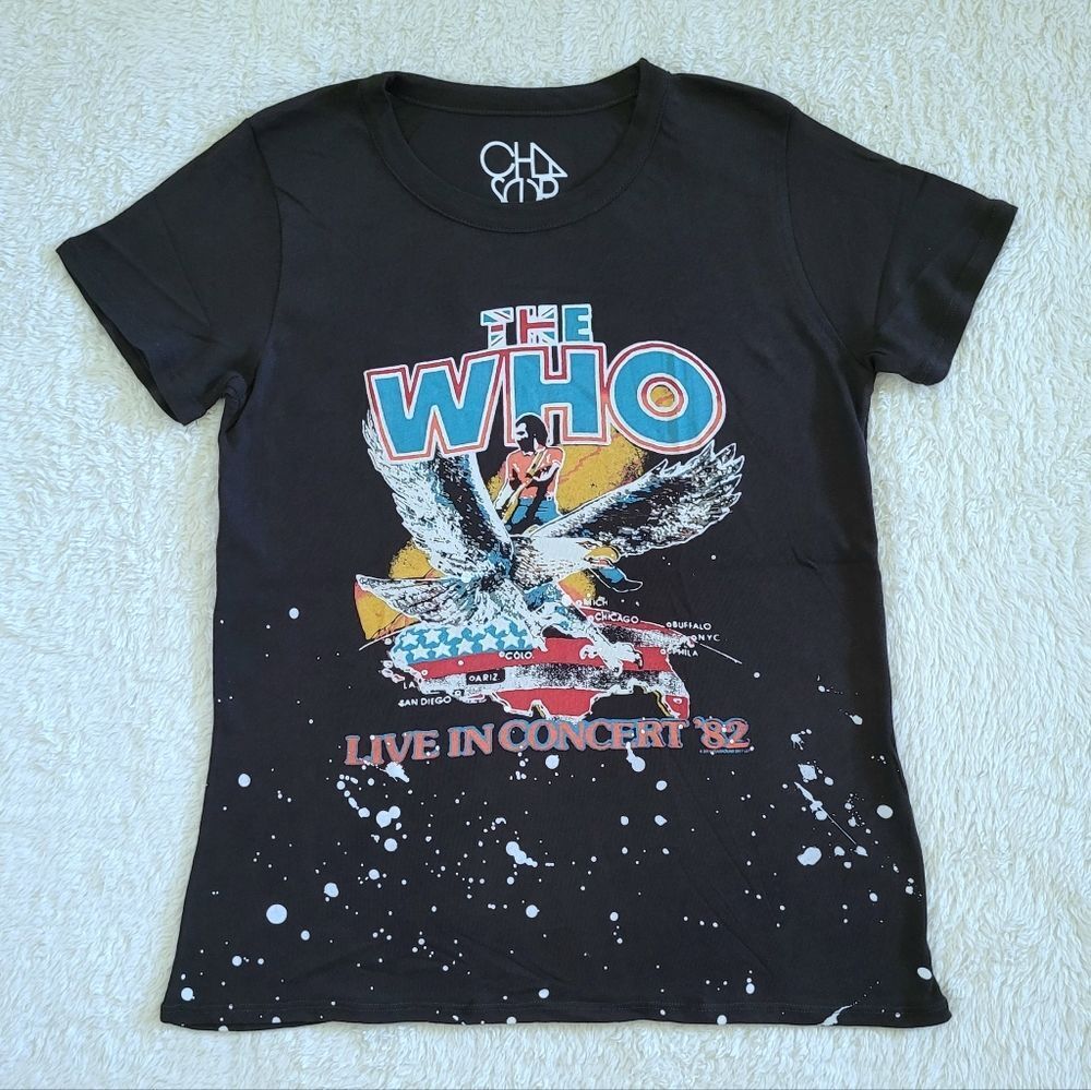 Chaser The Who🎶 "Live In Concert '82" Graphic Tee👕 - NWT
